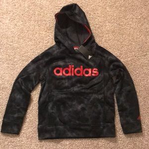 NWT Adidas Boys Pullover Hoodie Sweatshirt 10/12